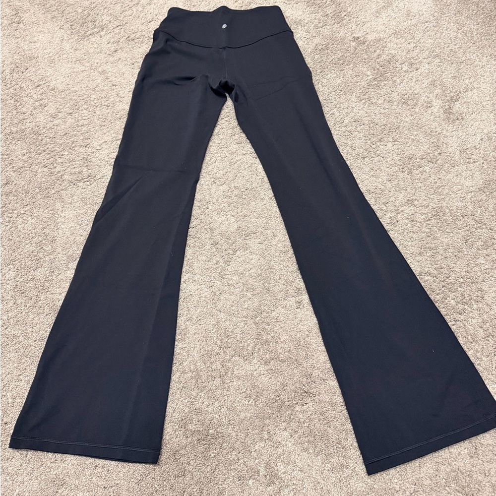 CRZ YOGA Women's Classic Black Flare Pants - Picture 5 of 6